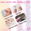 Oxizona Nail Glue Super Strong Nail Glue for Acrylic Nails Press on Nails Professional Nail Glue for Nail Tips Fake Nails False Nails Long Lasting Glue for Stick On Nails Broken Nails 0.07oz 12pcs