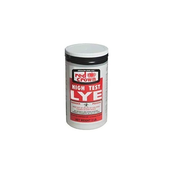 Lye for Soap Making, Sodium Hydroxide for Soap Making, Pure Lye, Food Grade Lye, Caustic Soda, Drain Cleaner and Clog Remover, High Test Lye Food Grade, 2lbs.
