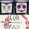 Halloween Face Jewels,2Set Halloween Stick On Rhinestone Rave Face Gems Self Adhesive Eyes Body Temporary Tattoos For Festival Fashion Girl Women Mermaid Zombie Vampire Crystals Party Makeup Supplies