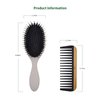 JDY Hair Brush, Synthetic Nylon Boar Bristle Hair Brushes for Women Kids Thick Curly Wet Dry Hair, Smoothing Detangling Hairbrush, Anti-Static Hair Comb Wide Tooth Comb For Family