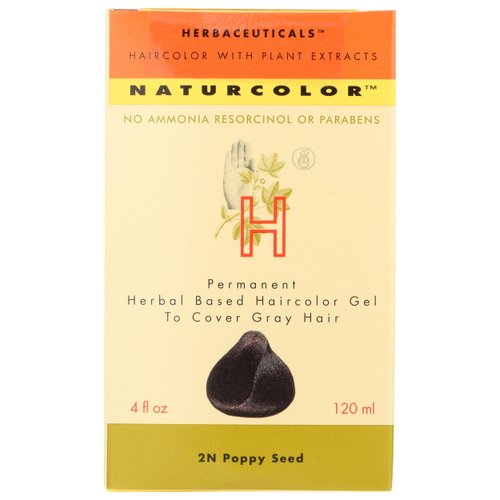 naturcolor Haircolor - Poppy Seed Hair Dye, 4 Fl Oz (2N)