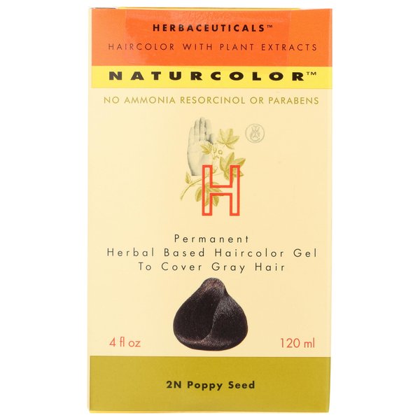 naturcolor Haircolor - Poppy Seed Hair Dye, 4 Fl Oz (2N)