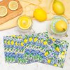 40pcs Blue Tiles Print Lemon Napkins Lemon Party Paper Napkins Tiles Lemons Paper Napkins Blue Yellow Disposable Napkins Tiles Lemons Luncheon Napkins for Summer Lemon Party Supplies