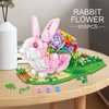 ZYLEGEN Rabbit Flower Animal Toy Building Set,Bunny Flower Toy Building Sets,Botanical Collection Ideal Gift for Animal Lovers,Buildable Toys, Party Favors for Kids(935Pcs)