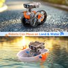 AoHu 15-in-1 STEM Solar Robot Toys, Solar and Battery Powered Dual Drive Motor, DIY Building Science Kits for Kids Age 8-12, Education Birthday Present for Boys Girls 8 9 10 11 12 Years Old
