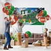 65" x 32.7" Football Banner for Tailgate & Football Party Decorations, Supplies and Photography - Football Party Backdrop