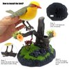 Tipmant Cute Electronic Pets Simulation Sparrow Bird Can Move Chirp Pen Holders Office Home Decor Ornament Kids Toys Birthday Gifts
