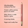 ICONIC LONDON Fuller Pout Sculpting Lip Liner | Blendable, Dual Ended Lip Liner with Creamy Colour and Lip Sponge for Buffing, Cruelty-Free, Vegan Makeup (Sister Sister) 0.036 Oz