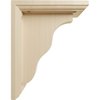 Ekena Millwork BKT03X07X09HARW Hamilton Traditional Wood Brackets, 3 1/2"W x 7"D x 9"H , Rubberwood