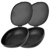 Healvian 2Pcs Period Cup Storage Case Menstrual Cup Case Plastic Period Cup Holder Menstrual Disc Cleaner for Travel Black
