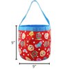 CoComelon Collapsible Nylon Basket Bucket Tote Bag (Red, One Size)