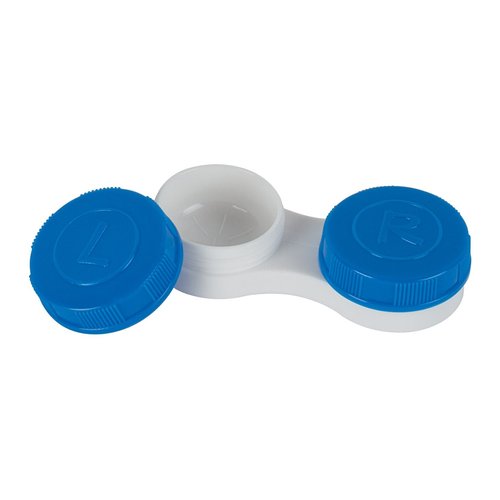 Flents Contact Lens Case, Small Travel Sized, Leak-Proof Design, Soft Grip, Durable and Sturdy Design, Colors May Vary