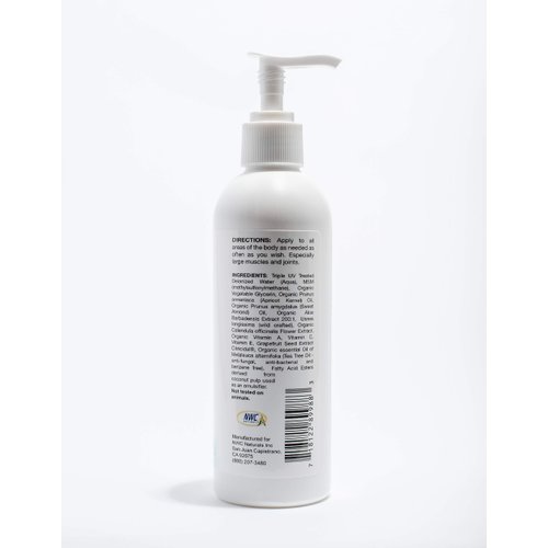 NWC Naturals UltraPure MSM Lotion All Natural Hypoallergenic ExtraHealing Nourishing Body Lotion by, 8 Fl Oz (8XLMSM)