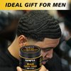 Natural Wave Pomade for Men Strong Hold, Easy Wash (Wave Pomade, 2 Wave Brushes, Silky Durag) Promotes Moisture, Control & Shine