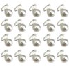 GLKTOPO 20 Pieces Mini Pearl Hair Clips Tiny Pearl Hair Barrettes Cute Hair Pins Hair Decorations Bangs Clips for Girls Women Bridal Wedding Party Banquet Hair Accessories, White