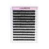 Cluster Lashes Mixed Length 50D 240 Individual Lashes D Curl Lash Clusters Volume Eyelash Clusters DIY Lash Extension Kit Fluffy Cluster Eyelash Extensions (50D-0.07D, 9-16mm)