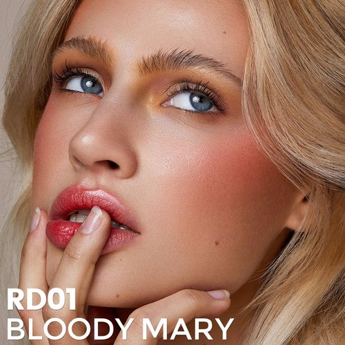 FOCALLURE Silky Cream Liquid Blush,Leaving a Matte Dewy Makeup Look,Easy to Apply and Create a Natural Flush,Long Lasting and Lightweight Cheek Blush Face Makeup,BLOODY MARY