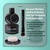 THICK FIBER Root Touch Up Powder - Water & Sweat Resistant Hair Loss Concealer Set for Thinning Hair Women, Includes Brush (Black)