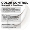 PETER COPPOLA Color Control Sulfate Free Shampoo & Conditioner For Color Treated Hair - Color Safe Keratin Shampoo & Intensely Hydrating Conditioner, 12 Fl Oz Duo