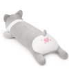 Yeqivo Shiba Inu Body Pillow Long Shiba Inu Stuffed Animal Plush Cute Corgi Akita Dog Plush Toy Soft Shiba Inu Plush Pillow LongDog Plushie Gifts for Girls Kids Girlfriend(Grey, 60cm/23.6inch)