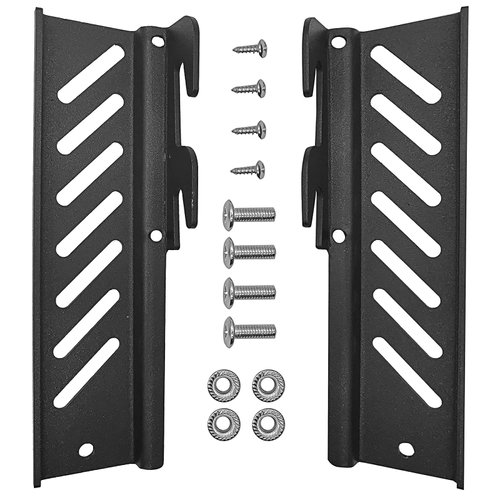 woiron 2 Pcs Down Hook Bolt-on to Hook-on Conversion Bracket for Headboard or Footboard, Hook on Bed Frame Brackets Adapter, Hook on Bed Rails