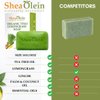 Shea Olein Natural Bar Soap - Organic Thai Lemongrass Soap Bar, Antibacterial & Anti Odor, With Tee Tree & Ginger Root - Refreshing Lemon Bar Soap for Balanced Skin PH (5 oz, 6 Bars)