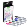 Crayola Metallic Outline Paint Markers (6ct), Adult Coloring Markers, Markers for Calligraphy & Hand Lettering, Art Supplies