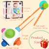 Newborn Toys Toddlers Baby Ball Toy, Baby Montessori Toys Newborn Infant Toys Rattle Baby Teether Chew Sensory Bumpy Ball Toy, Travel Toys with Suction Cups Sensory Activity Toy for 0-12 Months