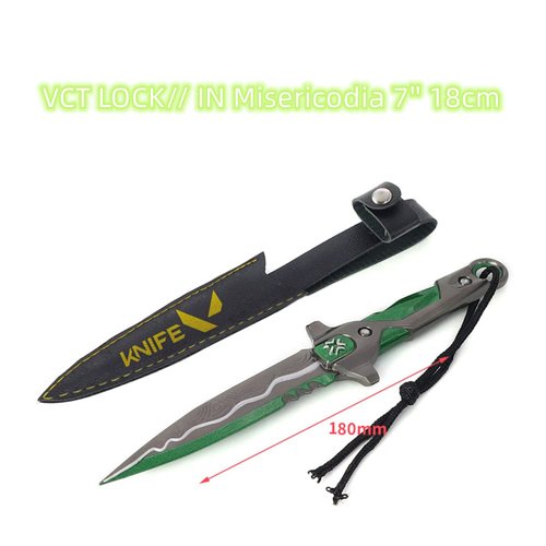 Chewmeter Game Valorant VCT Lock//in Misericórdia Knife Model Action Figures Game Toys Collection Keychain Gift Desk Decoration Backpack Pendant Gift