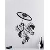 Japanese Geisha Dress Dancer Vinyl Wall Art Decal Sticker. 21in X 34in. #307s