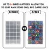 2 Pack DND Dice Storage Box Each 24 Grids Polyhedral Dice Organizer with Removable Dividers Holding Up To 1600 Dices Small Craft Containers for Dice Collectors or RPG D&D Games (Box only)