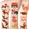 65 PCS Dog Temporary Tattoos for Party Supplies, Cat Tattoo Stickers for Birthday Parties, Chistmas Tattoos Party Favor, Waterproof Birthday Halloween Tattoos. (Dog)