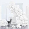 PartyWoo White Balloons, 85 pcs Matte White Balloons Different Sizes Pack of 18 Inch 12 Inch 10 Inch 5 Inch White Balloons for Balloon Garland or Balloon Arch as Birthday Party Decorations, White-Y13
