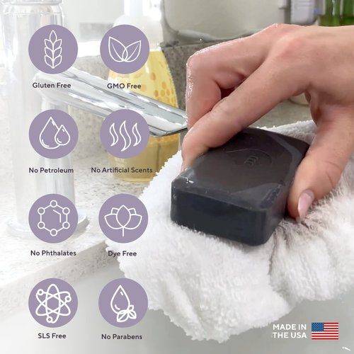 Marie Originals Eczema Face Soap Body Wash Bar – All Natural Psoriasis, Dermatitis Treatment for Dry Itchy Flaky Skin Relief – Gentle Detoxifying, Healing, Anti-Itch, Cleansing Skincare (Pack of 2)