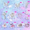 Hotlea 52 PCS 3D Nail Charms Y2K Butterfly Star Cherries Planet Heart Cross Dollars Chrome Nail Charms Silver Nail Rhinestones for Acrylic Nails Kawaii Nail Art Supplies