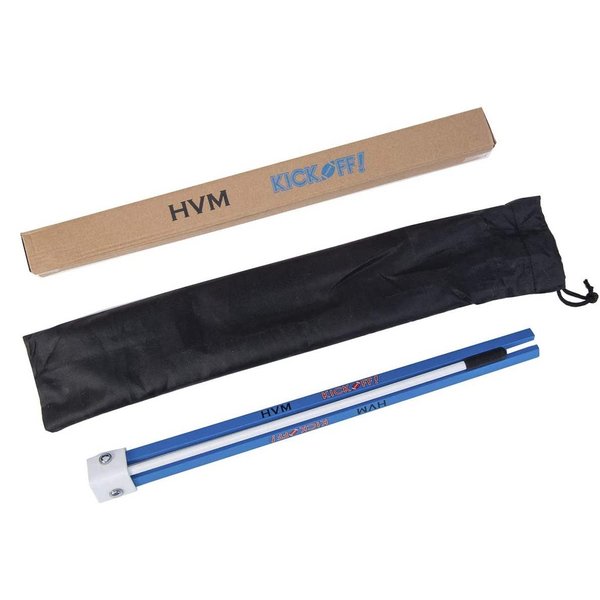 HVM Kickoff! Football Holder, Premium Football Kicking Tee for Field Goal Place Holder, Extra Point Kicking Tee, Football Tee for Any Size Football, Blue and White