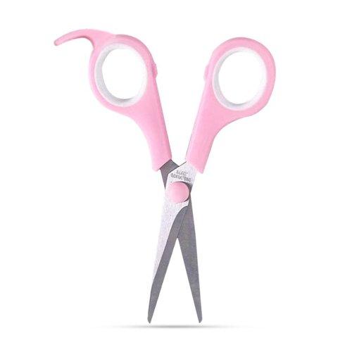 Hair Cutting Scissors,6.5 Inch Professional Stainless Steel Barber Hair Scissors Safety Rounded Tips Kids Hairdressing Shears Scissors Hair Comb Included for Women, Men, Baby (Pink)