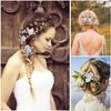6 Pieces Pearl Hair Comb Hair Pins Pearl Rhinestones Headpiece Hair Barrettes for Women Girls Flower Crystal Headpiece Hair Accessories for Party Wedding Daily Silver Gold