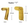 SHUNTAI 75 Balloon Numbers Gold Jumbo Number 57 Foil Mylar Balloons with Happy Birthday Letter Balloons Banner 75th Birthday Decorations for Men Women 75 Years Old Anniversary Party Events Supplies