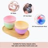 Rowcay 5-Piece Silicone Mixing Bowl Set, 3.93-Inch Microwaveable Silicone Bowls for Facial Masks, Mud Masks, and Other Skin Care Products Facial Bowls for Estheticians. (5 colors)