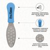 ForPro Pro Fusion Stainless Steel Pedi File - Coarse, Double-Sided Professional Quality - Blue Handle Pedicure File for Heels and Feet - 8.25” L