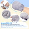 Adjustable Baby Mittens No Scratch Newborn Cotton Breathable Gloves Warm Baby Mitts for Boys Kids (Black, White, Gray,6 Pairs)