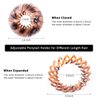 Bun Maker Clip, TOBATOBA 3 Pcs Bird Nest Hair Clips, Expandable Ponytail Holder for Women, Ponytail Hairpin Curling Iron, Hair Claw Clamps Ponytail Hair Clip Hair Accessories for Women and Girls