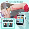 meoonley Kids Smart Watch with Puzzle Games HD Touch Screen Camera Video Music Player Pedometer Alarm Clock Flashlight Fashion Kids Smartwatch Gift for 6-13 Year Old Boys Girls Toys