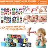 Sayglossy 171 Pcs Video Game Party Favors Set Includes Gift Bags Pencils Notebook Sharpener Slap Bracelets Rings Keychains Tattoo Gaming Stickers Stamper Gamer Party Favors for Kids Gamer Birthday