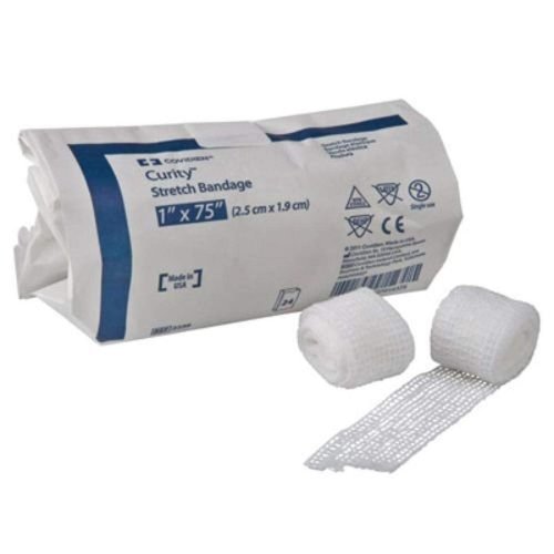 Covidien 2247 Curity Stretch Bandage, 4" x 75" Size (Pack of 12)