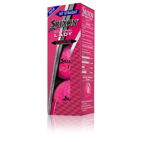 Srixon Soft Feel Lady Golf Balls, Passion Pink (One Dozen)