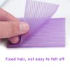 5Bags/10PCS Fringe Stickers, Magic Bangs Square Hair Pads, Fixed Clip Hairpin, Seamless Plastic Paste Posts Tape 3x2.4" for Girls Women Hair Accessory