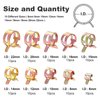 OCR 6-22mm 10Size Fuel line Spring Clamp Silicone Vacuum Hose Pipe Clamp Steel Wire Tube Pipe Clip, 100 Pack
