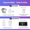 Waxfans Nose Wax Kit Men,Ear Hair Wax Kit,100g Wax,for 20 Uses,Nose & Ear Hair Removal for Men and Women,Long-lasting for 4 Week (Purple)
